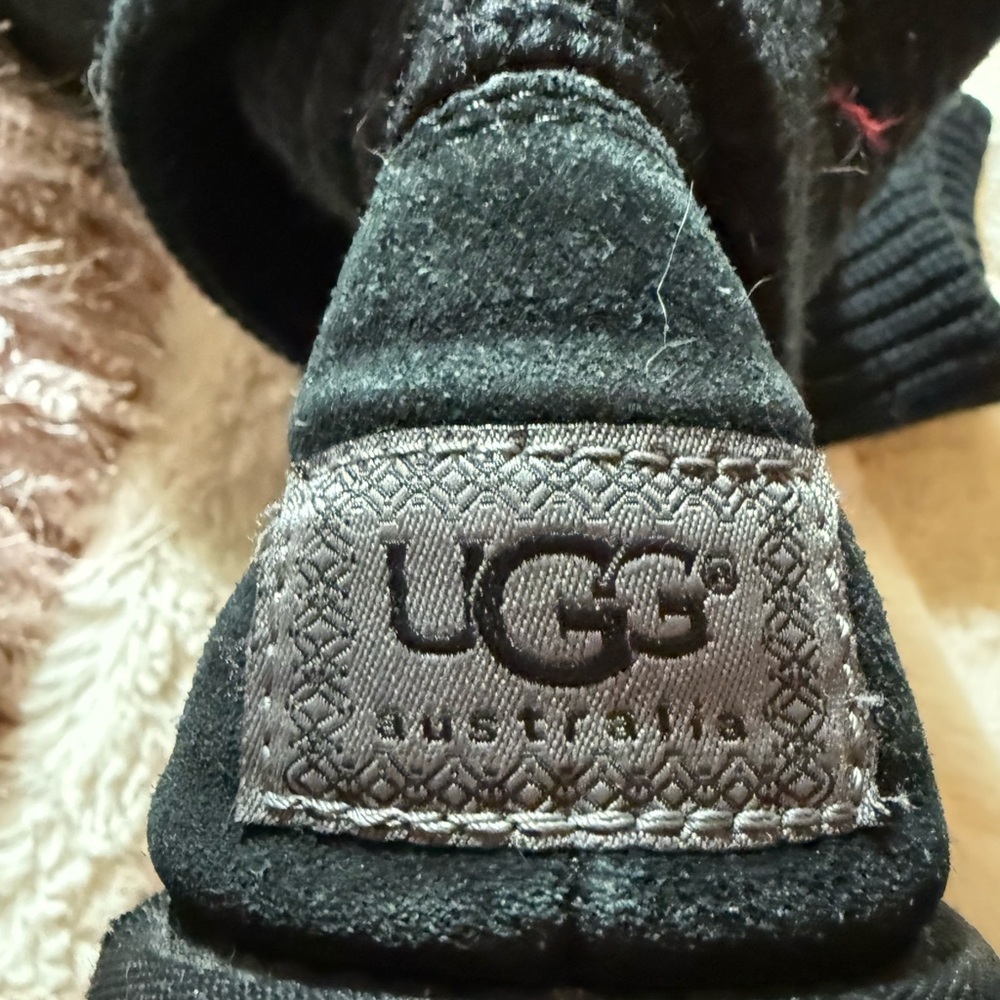 UGG Black Knit Button Boots - Picture 3 of 3